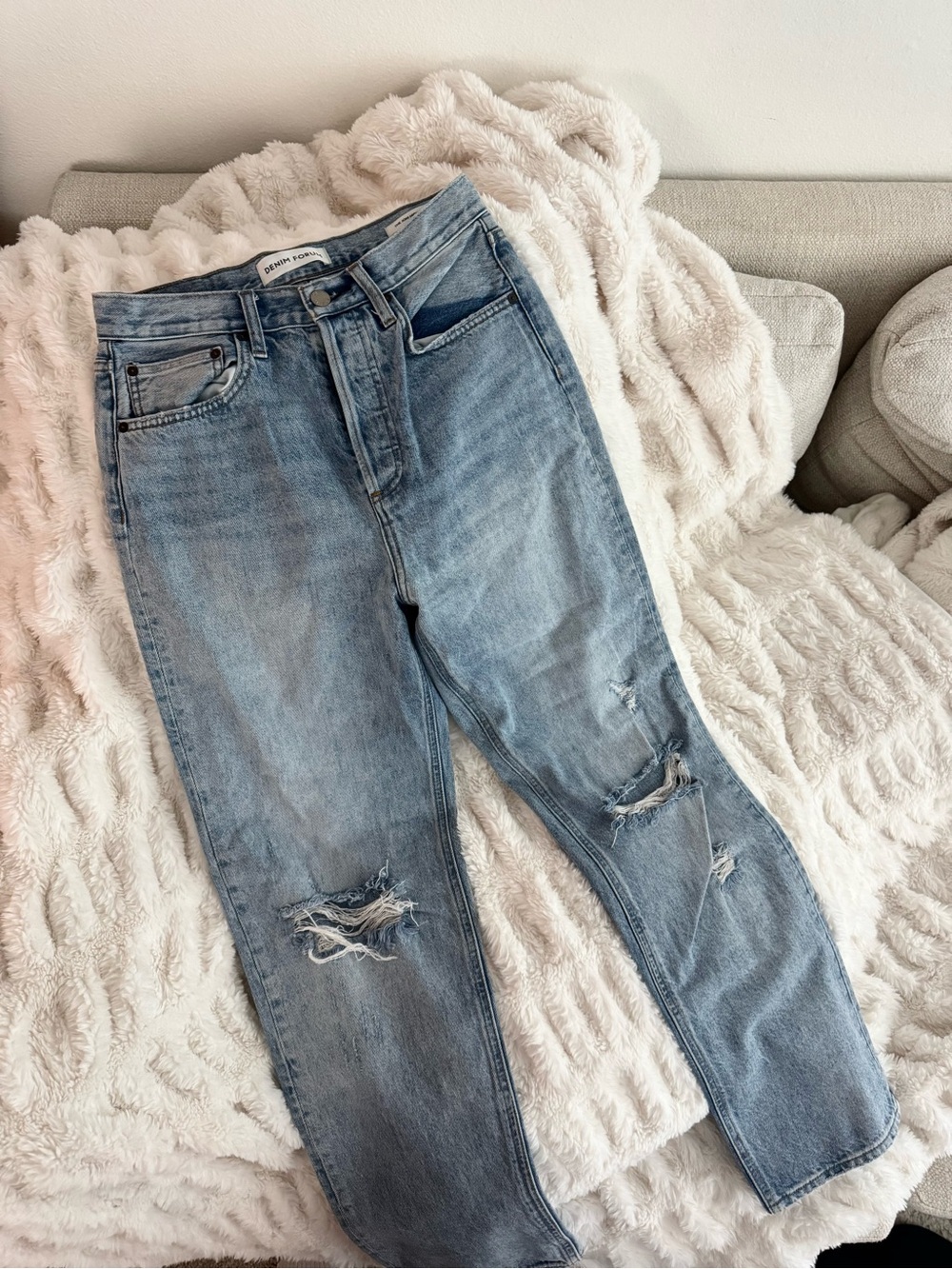 Denim Forum The Joni Hi-Rise Loose Jeans - Picture 1 of 3
